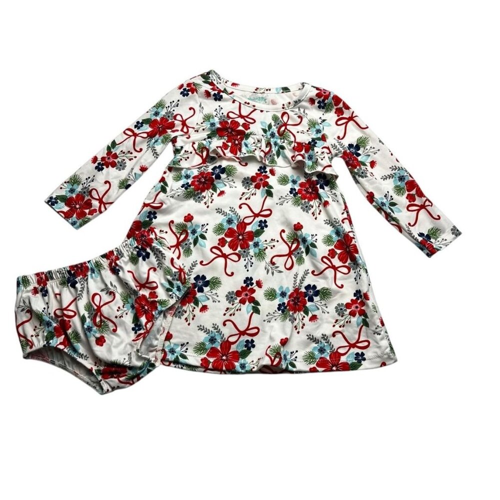 Nannette Baby New Holiday Floral Dress Size 24 Months